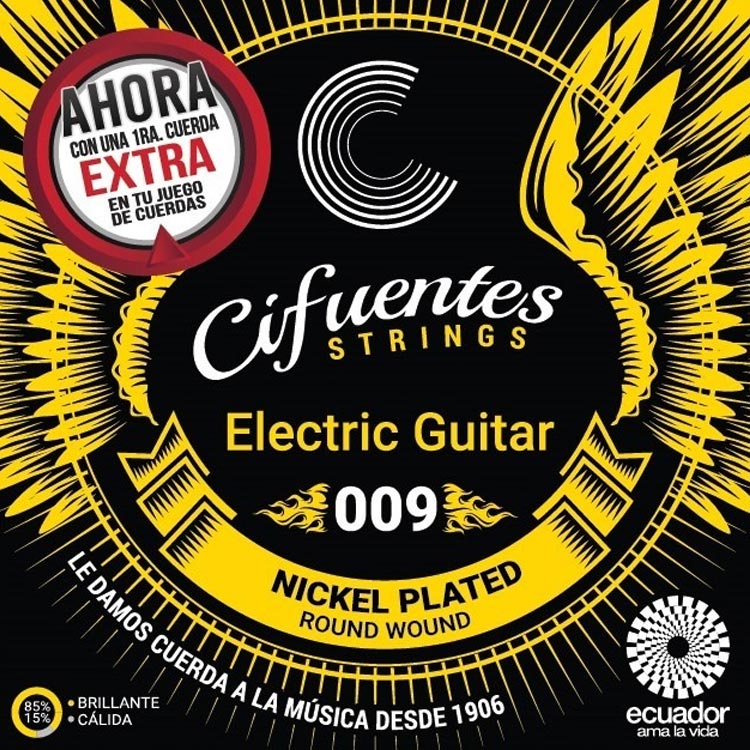Cuerdas Guitarra Electrica 09-46 Nickel Plated Ac9 Cifuentes