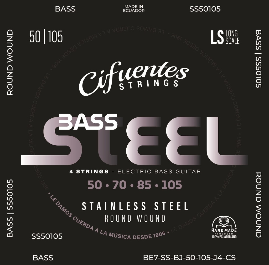 Juego-Bajo Electrico-BE4-50-105-Stainless Steel