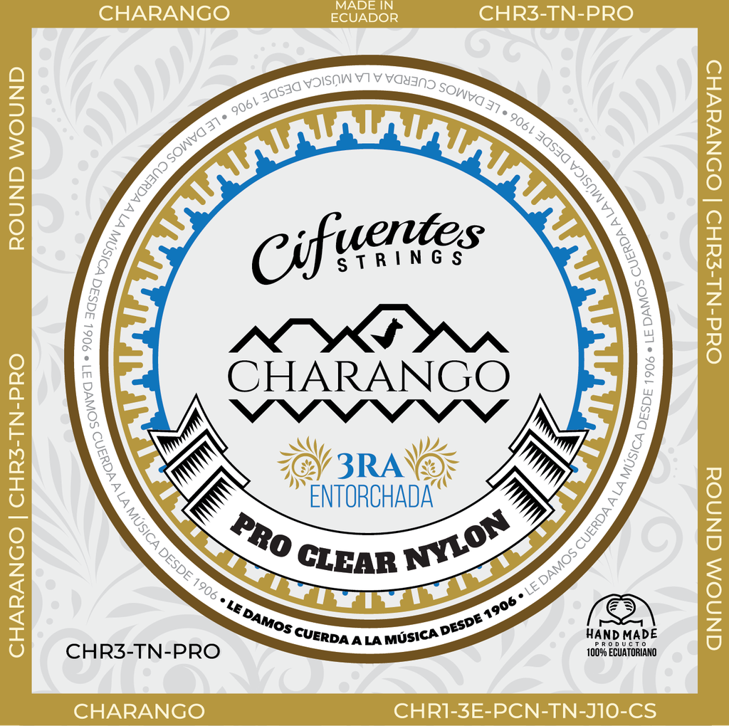 Juego-Charango-CHR3-3era Microentorchada-Pro Clear Nylon