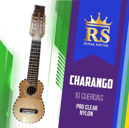 [CHR-CN-TN-J10-RS] Juego-Charango-CHR-TN-Clear Nylon