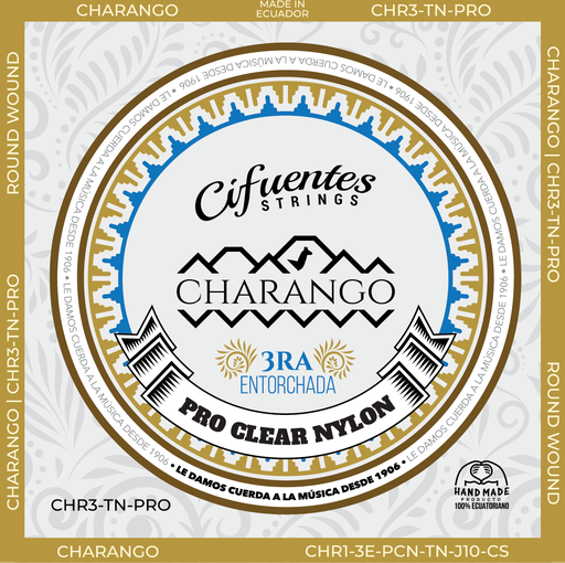 [CHR3-3E-PCN-TN-J10-CS] Juego-Charango-CHR-TN-Clear Nylon (copia)